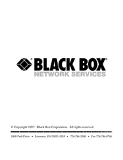 Black Box JPM110A-R2 Manual