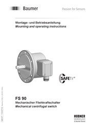 Baumer HUBNER FS 90 Mounting And Operating Instructions