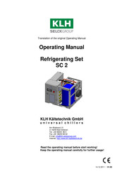 Klh SC 2 Translation Of The Original Operating Manual