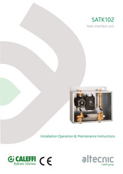 CALEFFI altecnic SATK102 Installation, Operation & Maintenance Instructions Manual