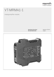 Bosch Rexroth VT-MRMA1-1 Operating Instructions Manual