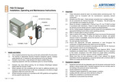 BSB FSD-TD Damper Installation, Operating And Maintenance Instructions For The Installer And The User