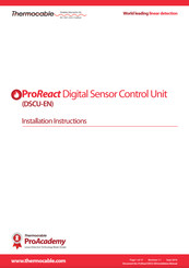 Thermocable ProReact DSCU-EN Installation Instructions Manual