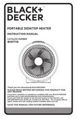 Black+Decker BHDT118 Instruction Manual