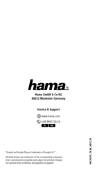 Hama 00176589 Operating Instructions Manual
