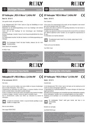 Conrad Electronic REELY REX-X Micro Operating Instructions Manual