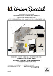 UnionSpecial BCE311PD26-2M Original Instructions Manual