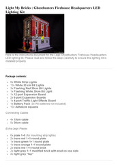LIGHT MY BRICKS 103024 Instructions Manual
