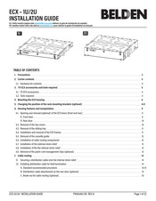 Belden ECX-2U Installation Manual