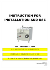 Lotus cooker BRM-80-98GE Instructions For Installation And Use Manual