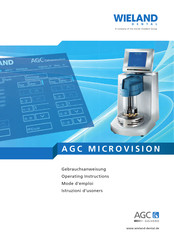 WIELAND Dental AGC MicroVision Operating Instructions Manual