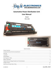 D&R ELECTRONICS PDU-16SS User Manual