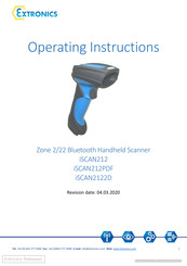 extronics iSCANPSCABR Operating Instructions Manual