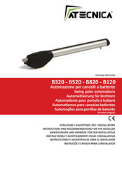 Atecnica B520 Instructions And Recommendations For The Installer