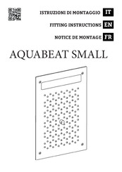 IB RUBINETTI AQUABEAT SMALL Fitting Instructions Manual