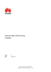 Huawei EchoLife HG861 Manual