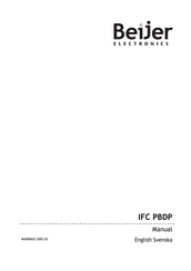 Beijer Electronics IFC PBDP Manual