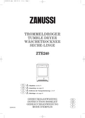 Zanussi ZTE240 Instruction Booklet