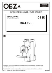 OEZ RC-LT-NR05 Instructions For Use Manual
