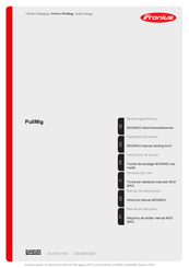 Fronius PullMig AL236 Operating Instructions Manual