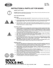 Sioux Tools 8030ES Instructions Manual