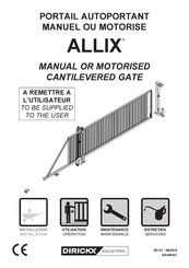 DIRICKX ALLIX Manual