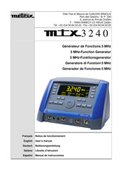 Metrix MTX 3240 User Manual