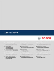 Bosch 1 687 016 140 Original Instructions Manual