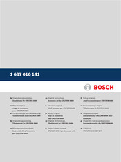Bosch 1 687 016 141 Original Instructions Manual