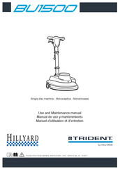 Hillyard Trident BU1500 Use And Maintenance Manual