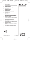 EINHELL LE-SMP 750-S Operating Instructions Manual