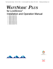 CCS WattNode Plus WNC-3D-240-FT10 Installation And Operation Manual
