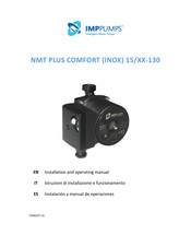 Imppumps NMT PLUS COMFORT INOX 15 130 Series Installation And Operating Manual