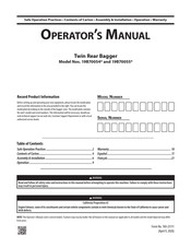 MTD 19B70054 Series Operator's Manual