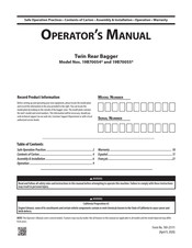 MTD 19B70055 Series Operator's Manual