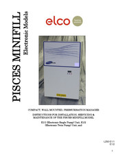 elco PISCES MINIFILL E1/1 Instructions For Installation, Servicing & Maintenance