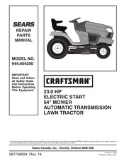 Sears 944.604350 Repair Parts Manual