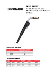 Bernard T-Gun 350 amp Spec Sheet