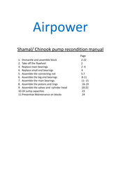AirPower Chinook K100 Reconditioning Manual