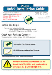 D-Link DFE-530TX+ Quick Installation Manual