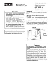 Parker PSSV32A Installation & Service Instructions Manual
