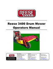 Reese 3400 Operator's Manual