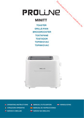 Proline MINITT Operating Instructions Manual