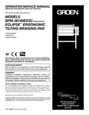 Groen Eclipse BPM-30E Operators & Service Manual