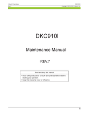Hitachi DKC910I-CBXA Maintenance Manual