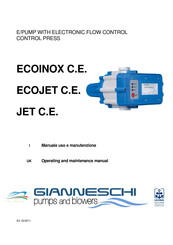 Gianneschi JET C.E. Operating And Maintenance Manual