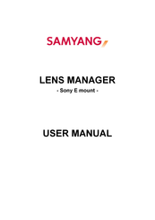 Samyang Sony E mount User Manual
