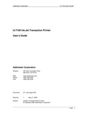 Addmaster IJ-7100 User Manual