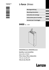 Lenze E84AZESM Series Mounting Instructions