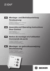Becker S10AF Assembly And Operating Instructions Manual